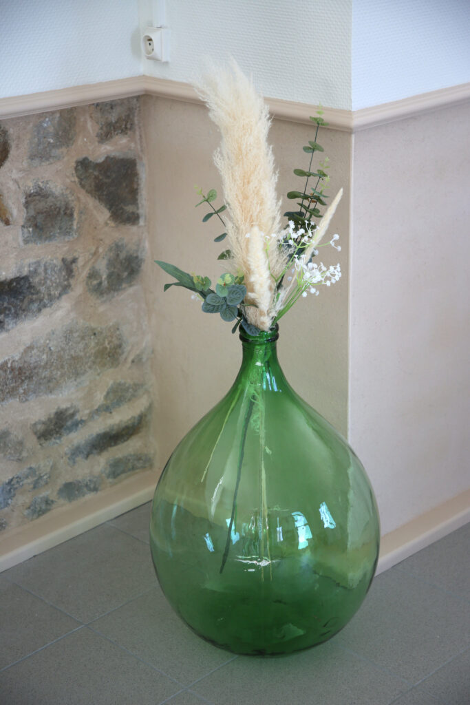 Dame-jeanne XXXL en verre vert – 60 cm