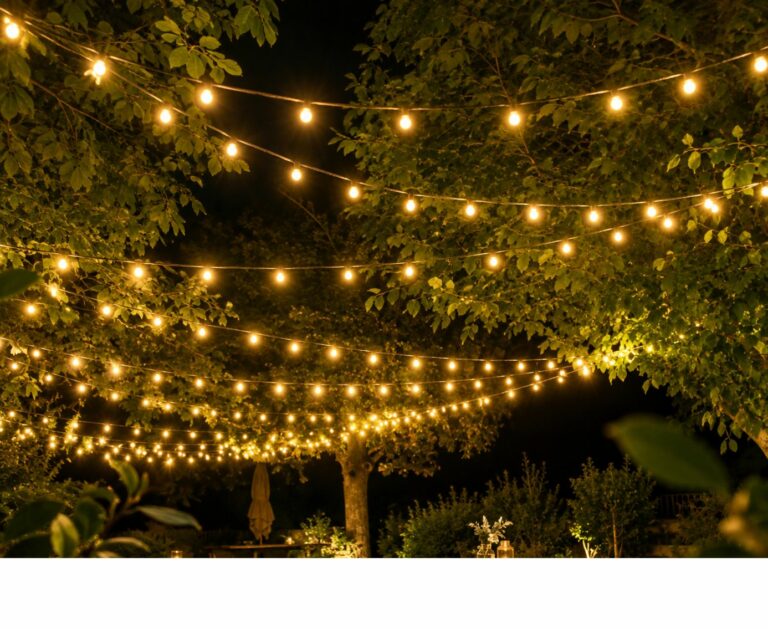 Guirlande guinguette lumineuse blanc chaud – 30 m