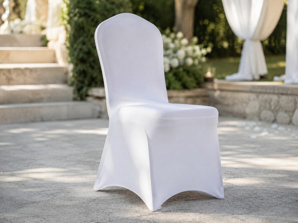 Housse de chaise blanche